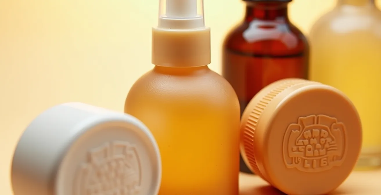 Comparaison visuelle entre différents labels cosmétiques bio authentiques sur flacons